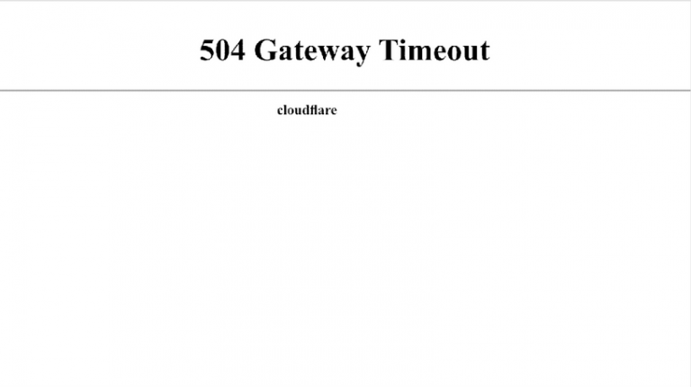 504 gateway time out bpal